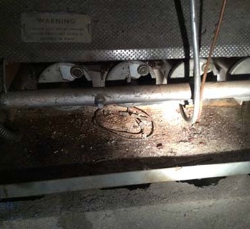 Sheboygan and Manitowoc WI Residential Home Inspection - Older furnace no service for a decade