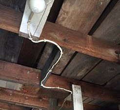 Sheboygan and Manitowoc WI Residential Home Inspection - Homeowner wiring