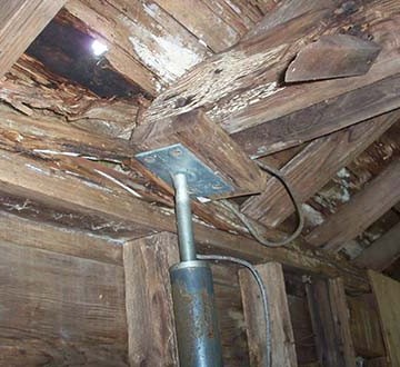 Sheboygan and Manitowoc WI Residential Home Inspection - Failing basement supports